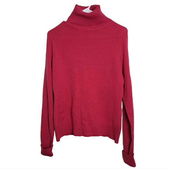 Banana Republic Sweaters - Pink Banana Republic Merino Wool Blend Turtleneck Long Sweater Size Large